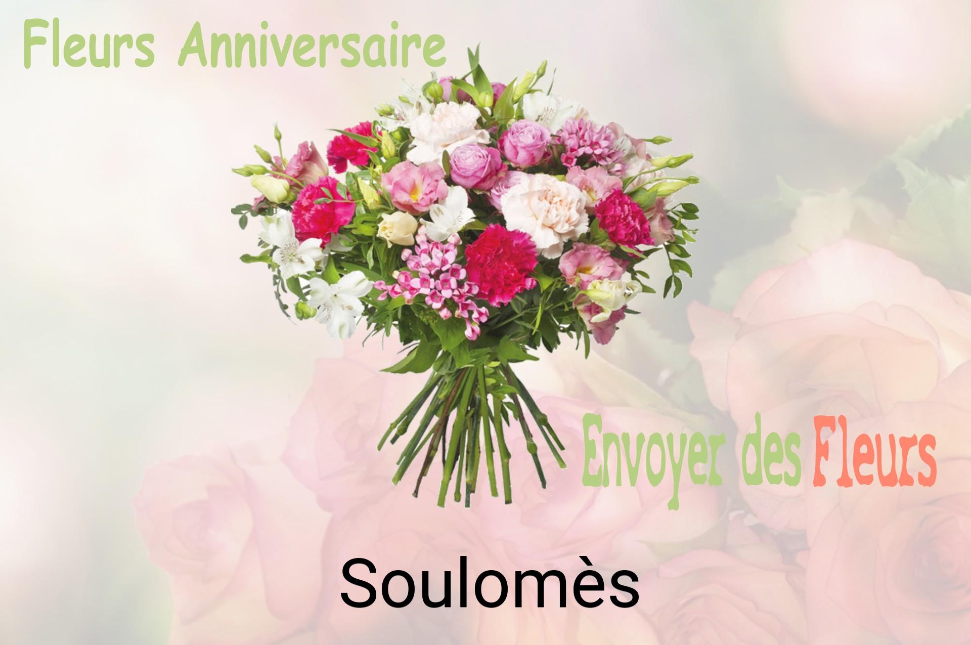 Bouquet de fleurs d’anniversaire livré à Soulomès